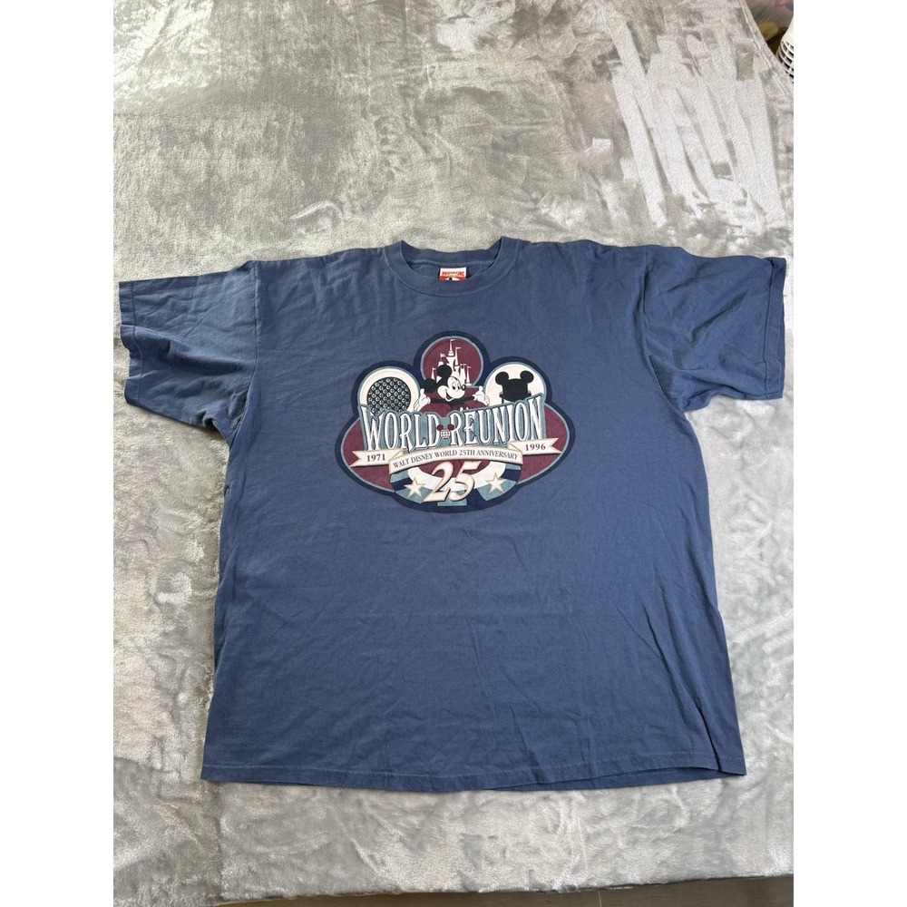 Vintage Disney World Reuinion 25th Anniversary T-Shirt Size XXL Made in USA